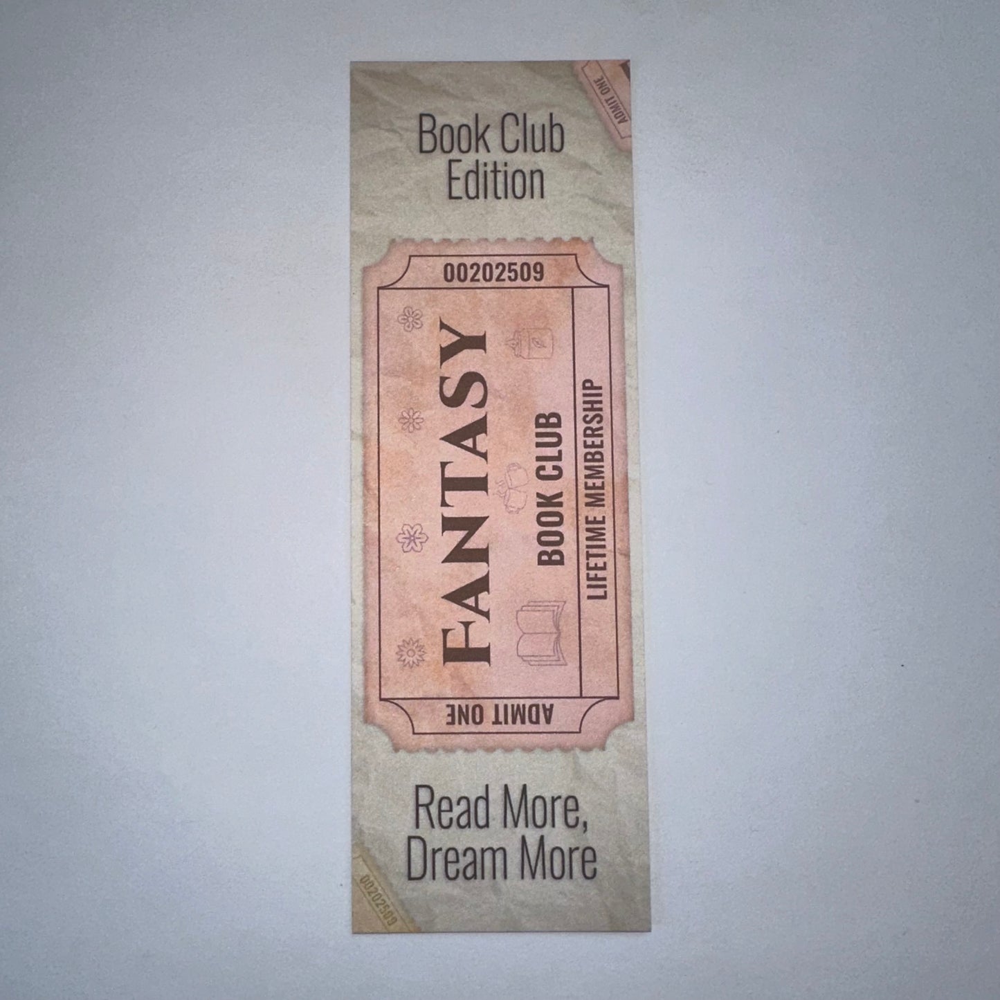 Ticket Stub Bookmarks