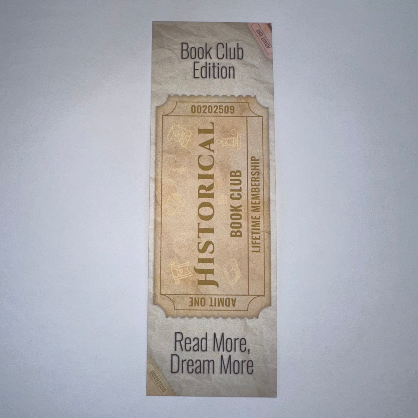 Ticket Stub Bookmarks