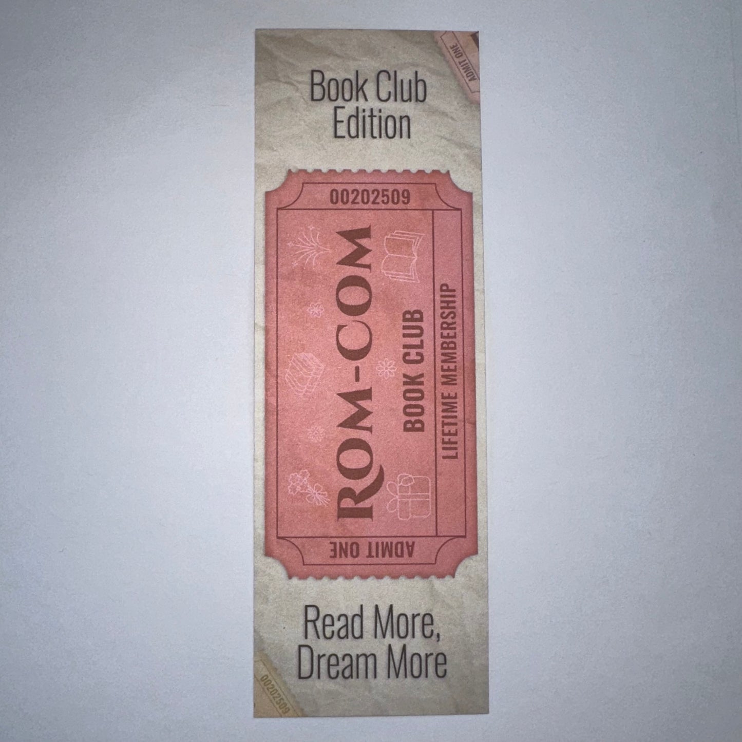 Ticket Stub Bookmarks