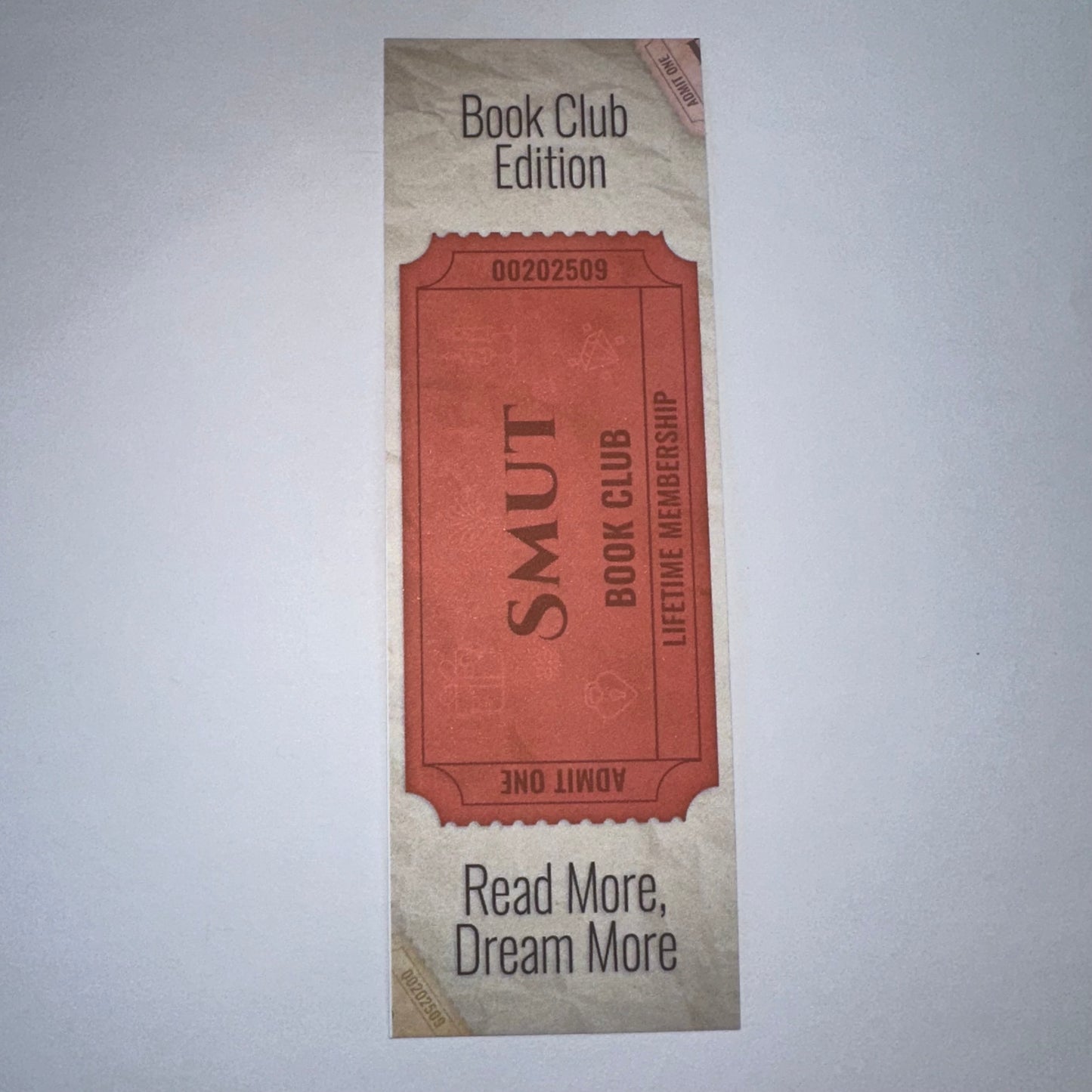 Ticket Stub Bookmarks