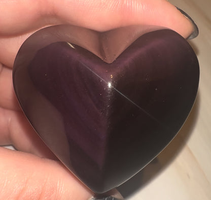 Rainbow Obsidian Hearts