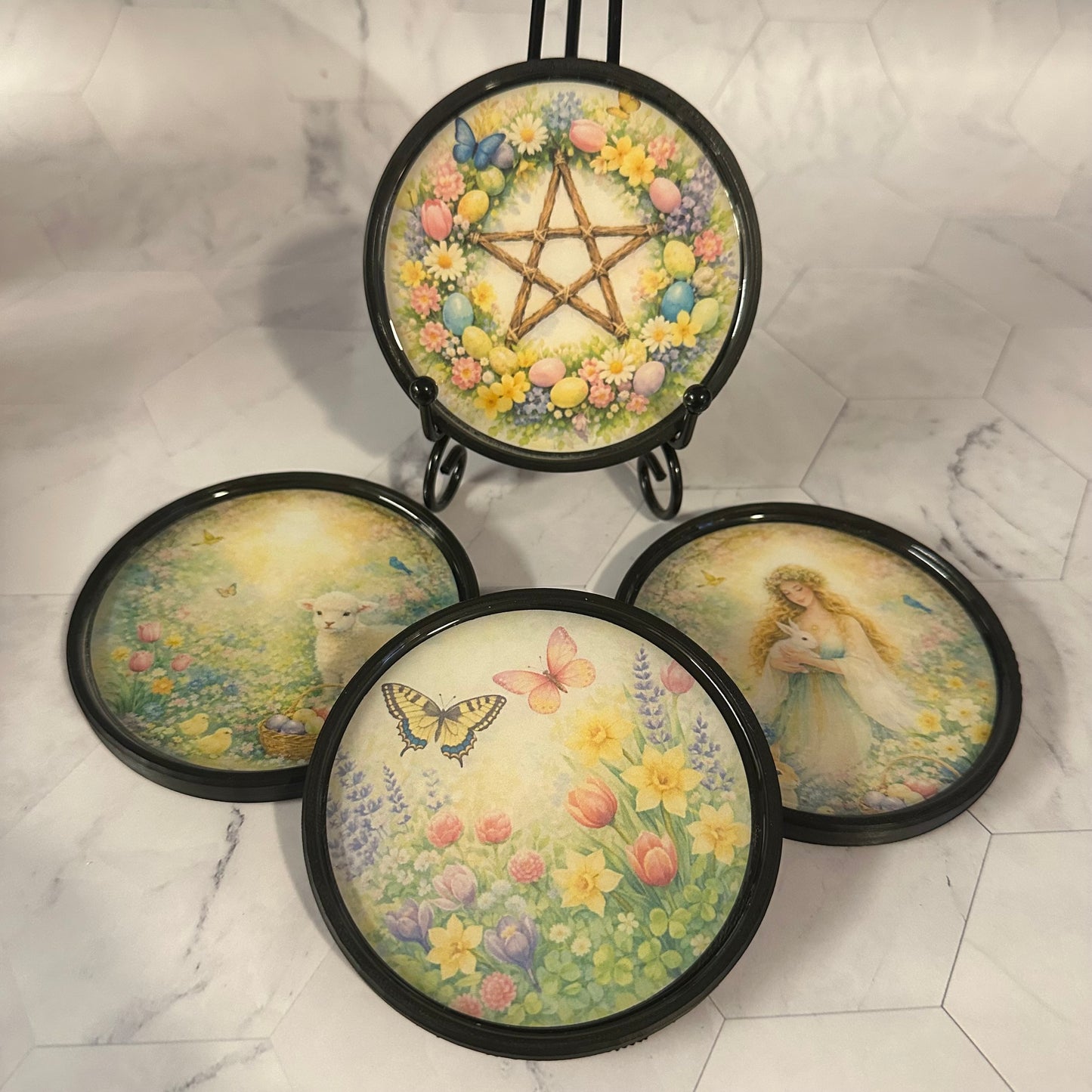 * Ostara Sabbat Coasters *