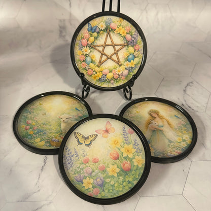 * Ostara Sabbat Coasters *
