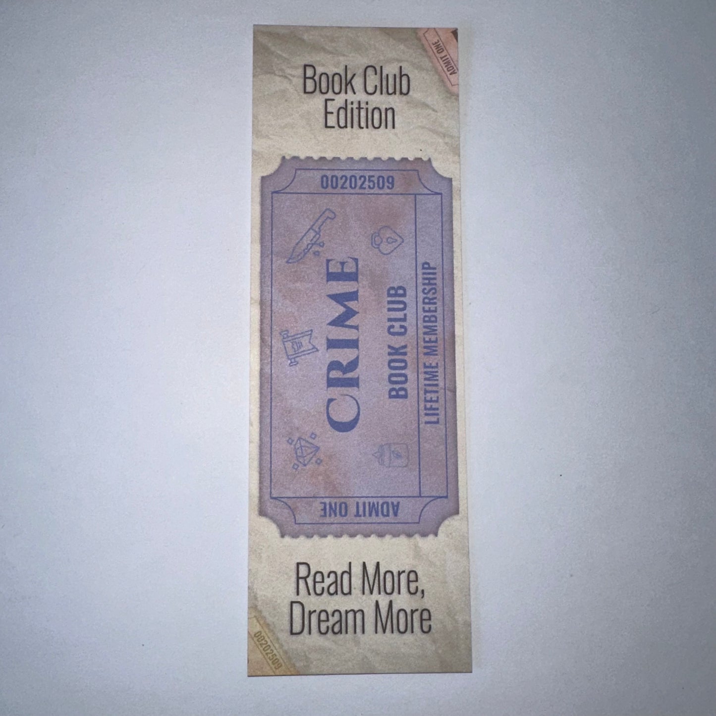 Ticket Stub Bookmarks