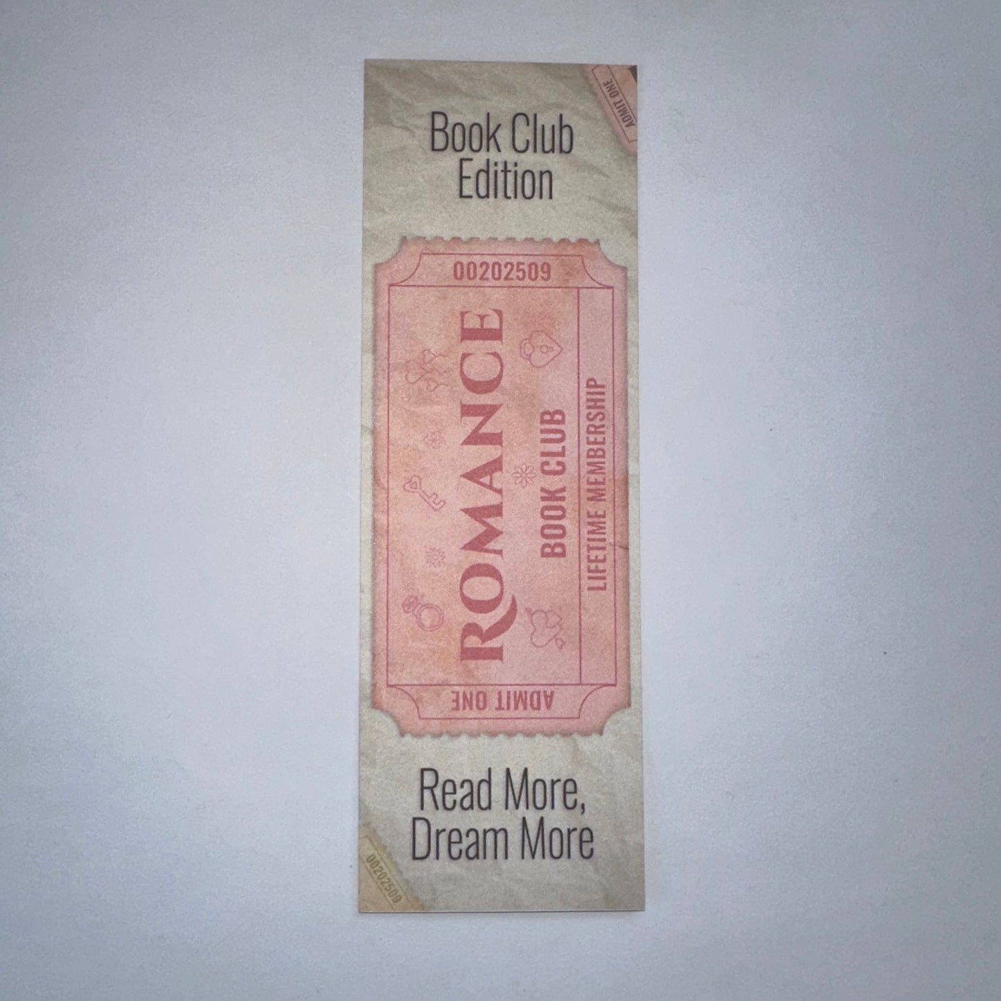 Ticket Stub Bookmarks