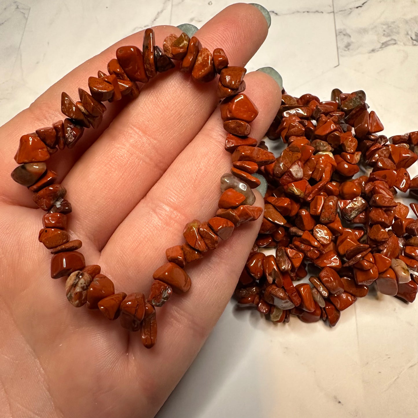 Natural Stone Chip Bracelets