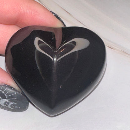 Rainbow Obsidian Hearts