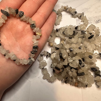 Natural Stone Chip Bracelets