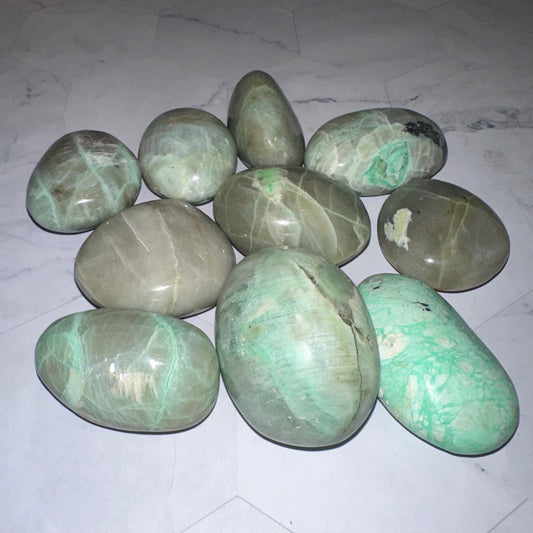 Amazonite Palm Stones