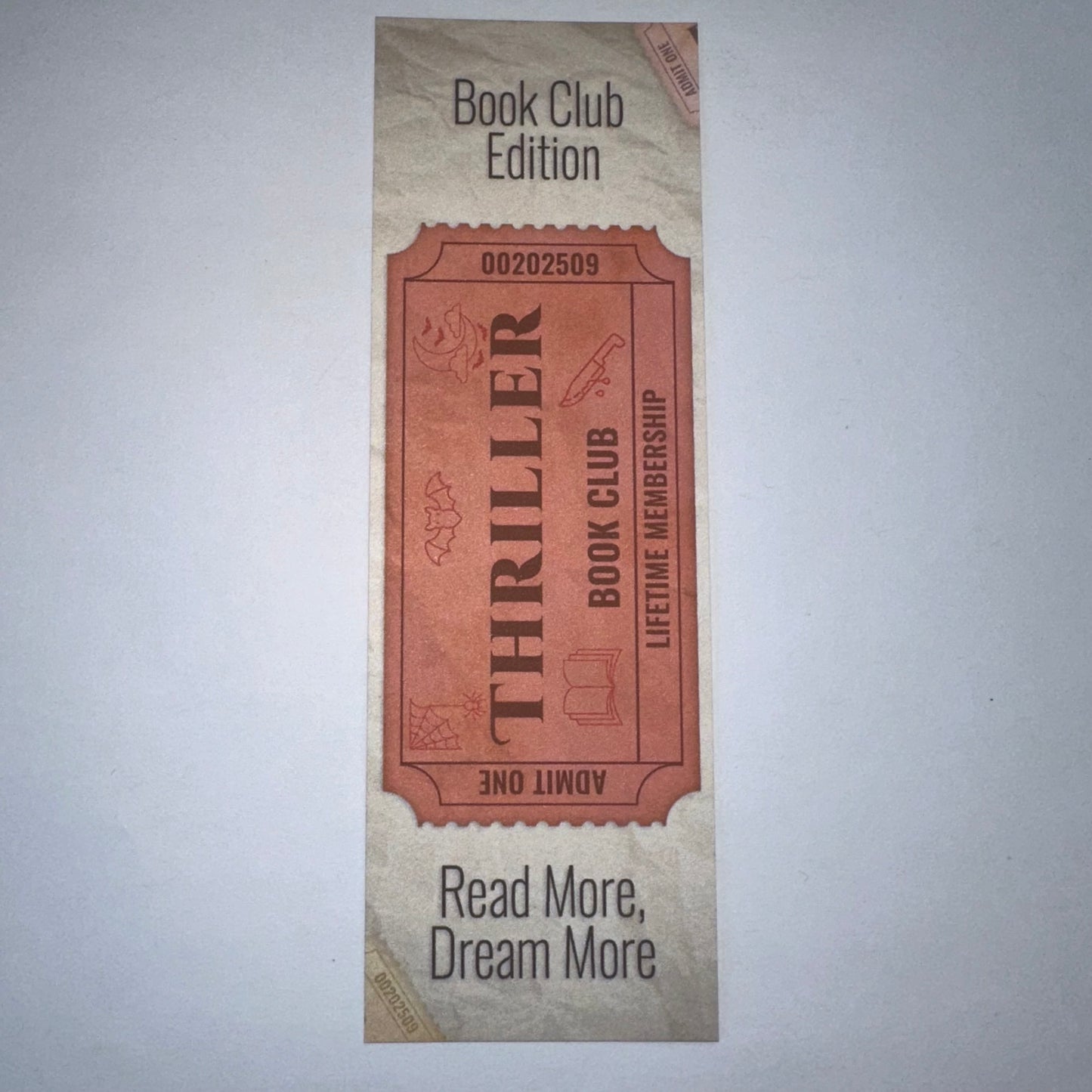 Ticket Stub Bookmarks