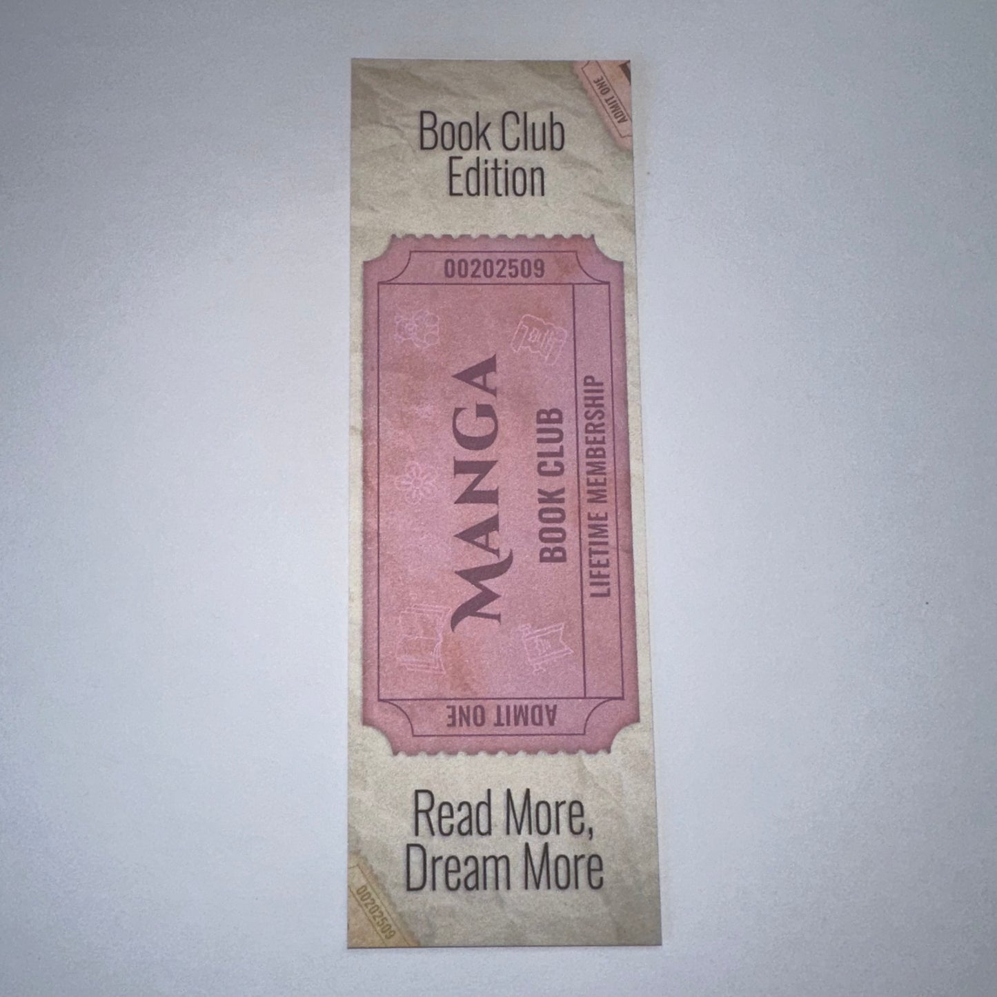 Ticket Stub Bookmarks