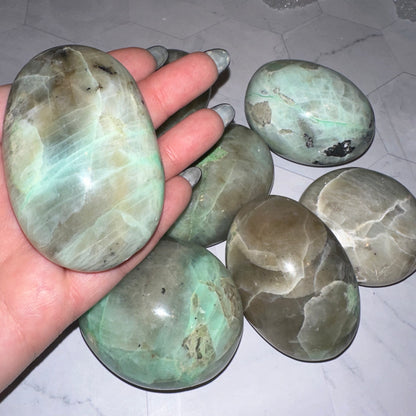 Amazonite Palm Stones