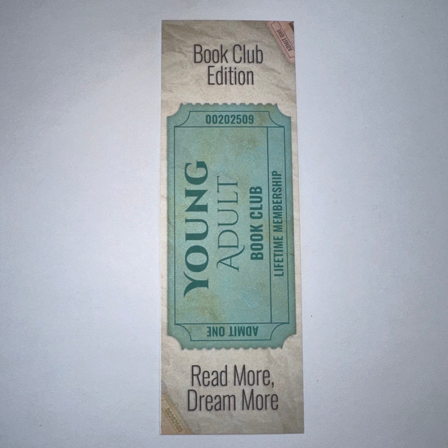 Ticket Stub Bookmarks