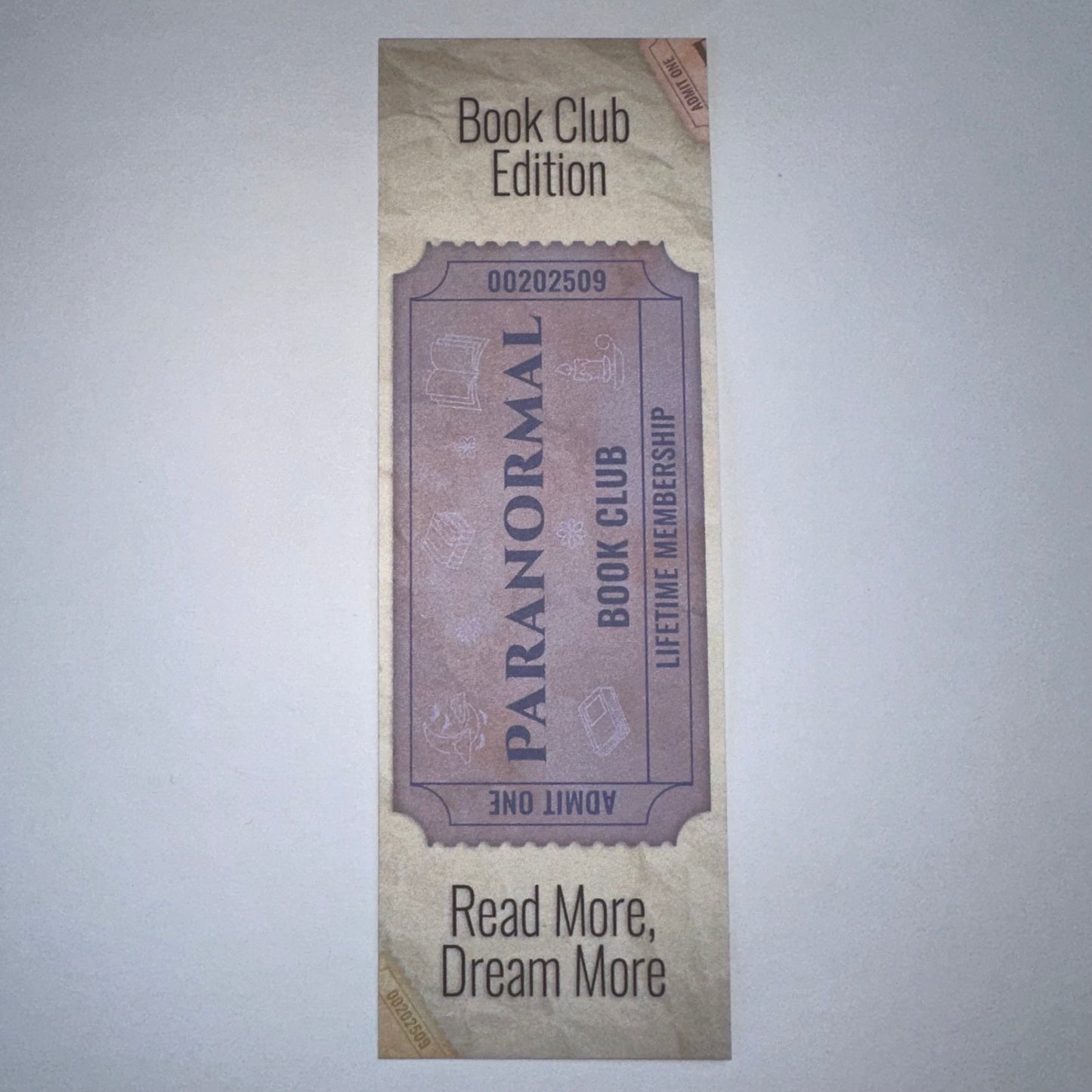 Ticket Stub Bookmarks