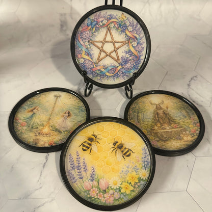 * Beltane Sabbat Coasters *