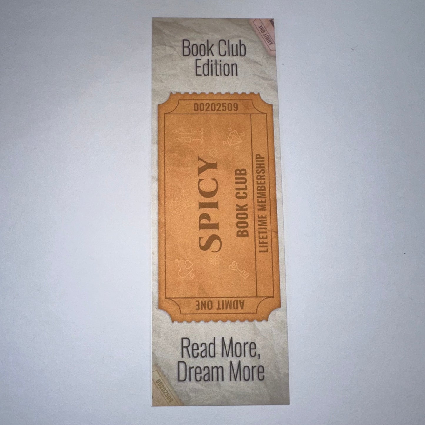 Ticket Stub Bookmarks