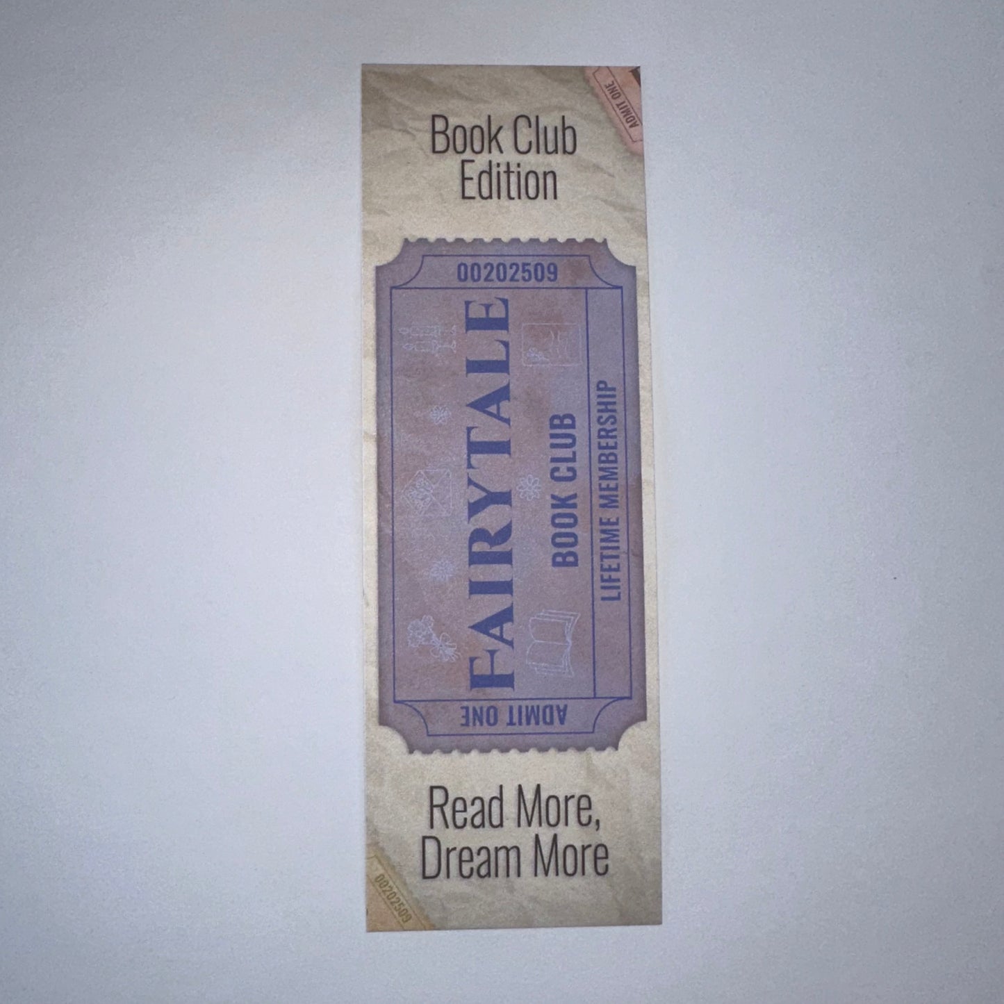 Ticket Stub Bookmarks