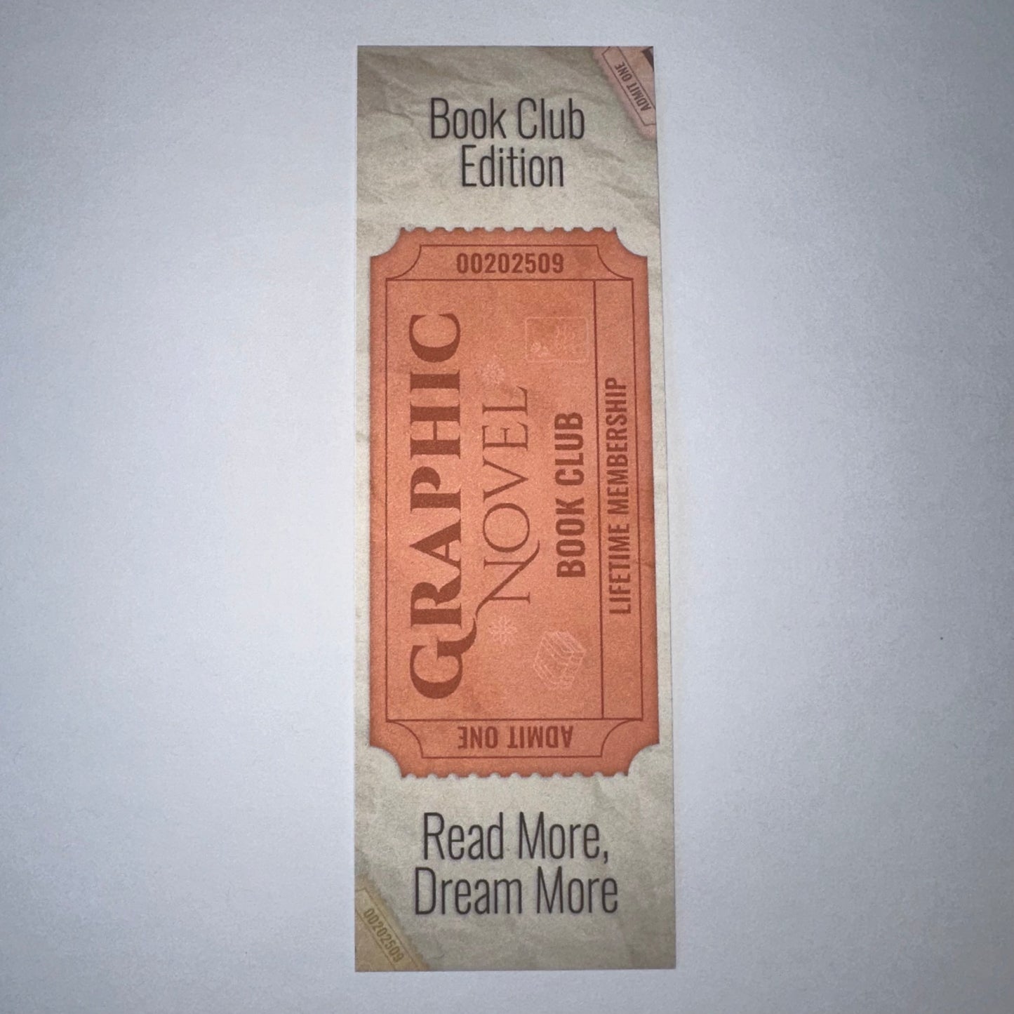 Ticket Stub Bookmarks