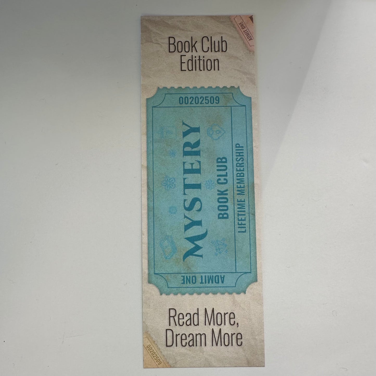 Ticket Stub Bookmarks