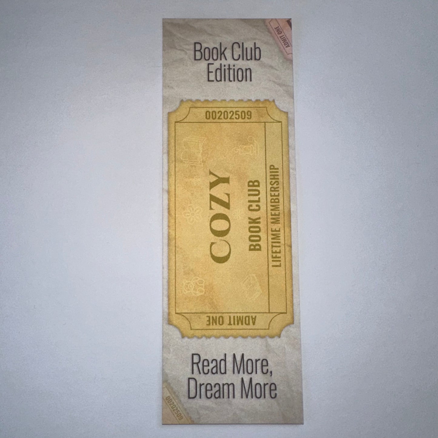 Ticket Stub Bookmarks
