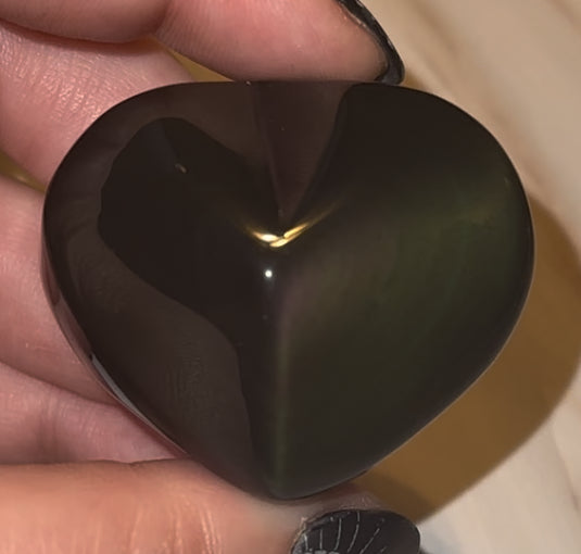 Rainbow Obsidian Hearts