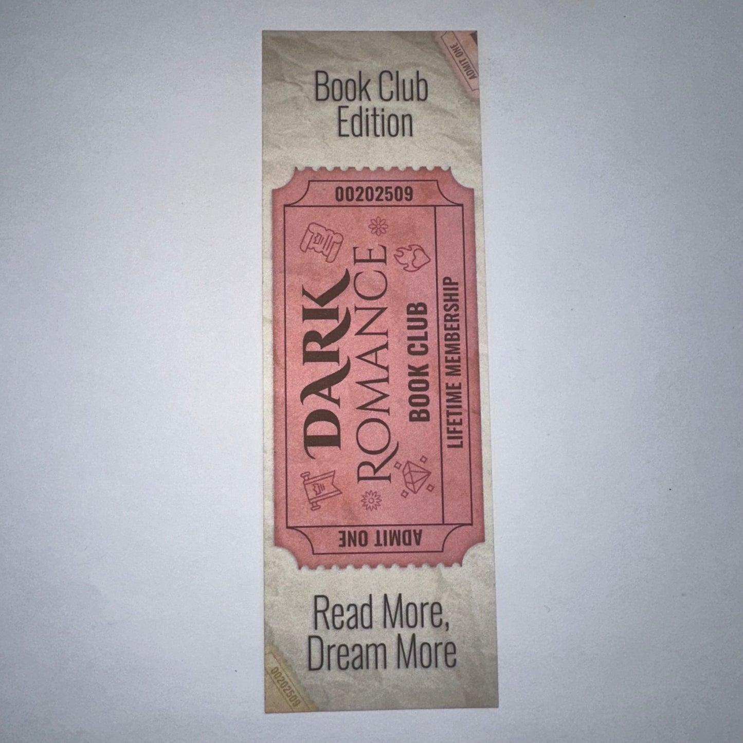 Ticket Stub Bookmarks