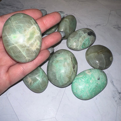 Amazonite Palm Stones