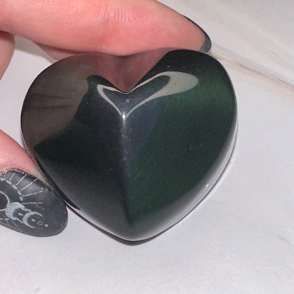 Rainbow Obsidian Hearts