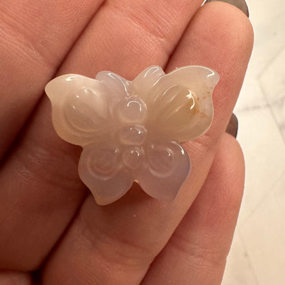 Mini Agate Butterfly Carvings