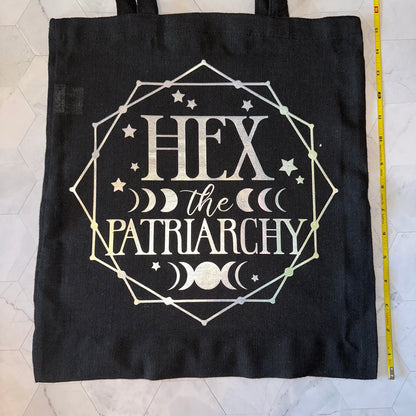 Holographic Canvas Tote (Witchy) - Thin