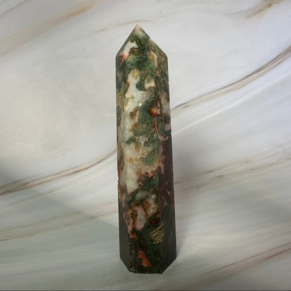 Moss Agate Obelisks