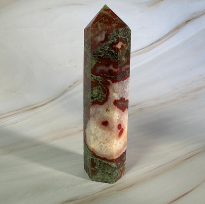 Moss Agate Obelisks