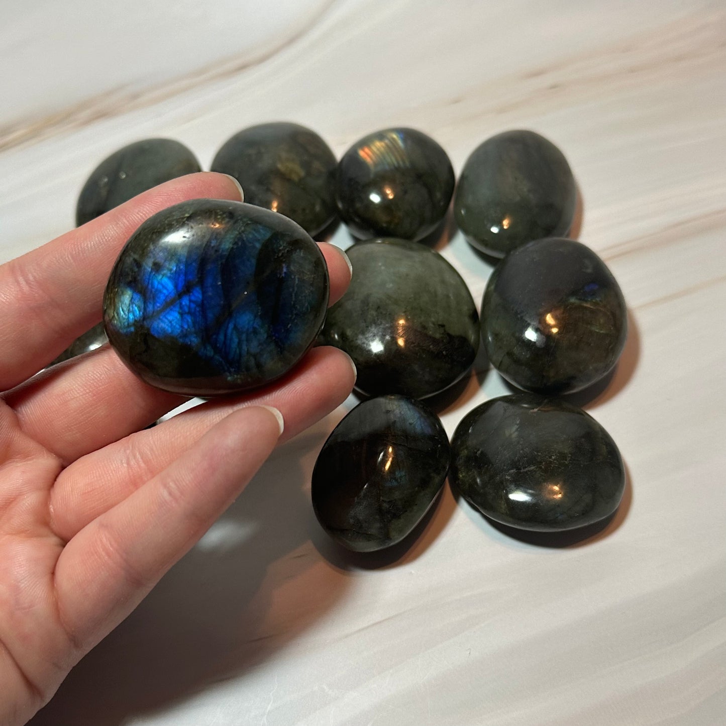 Labradorite Palm Stones (1 Piece)