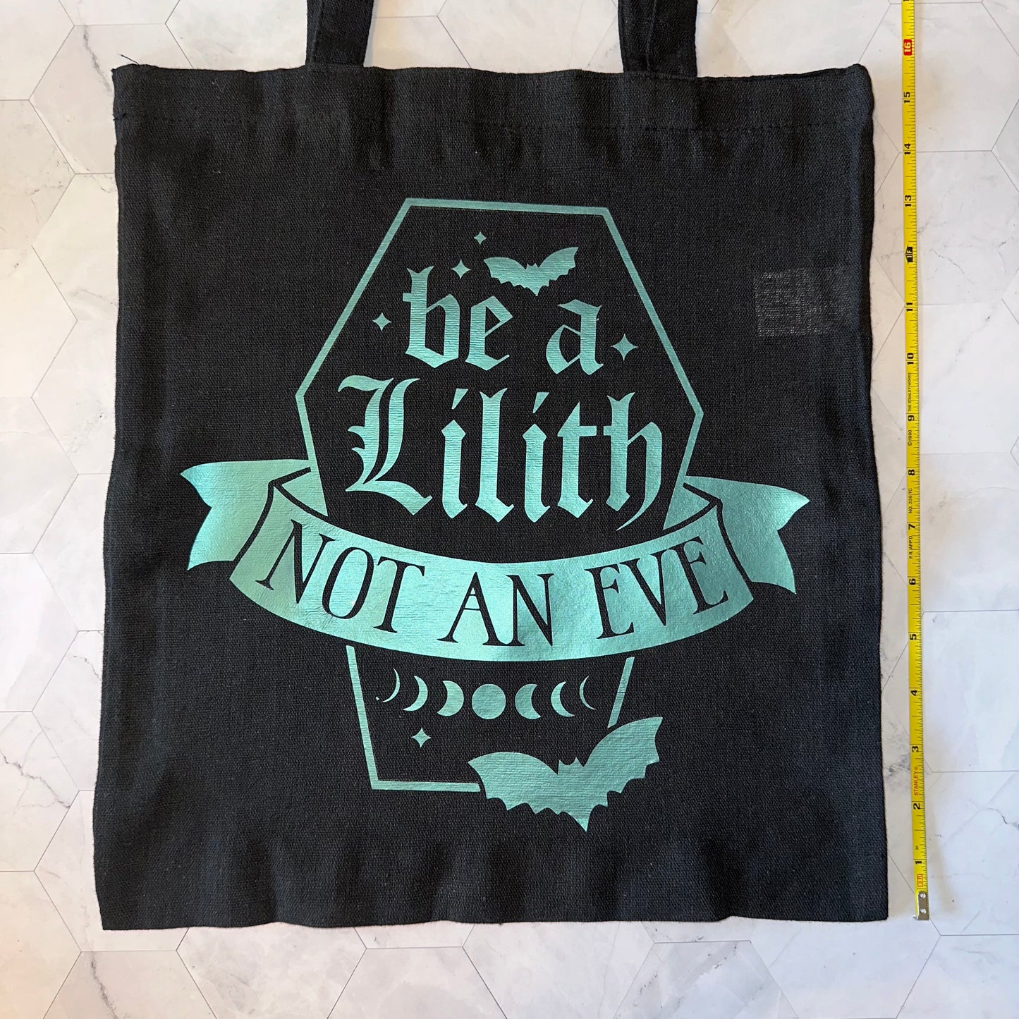 Holographic Canvas Tote (Witchy) - Thin