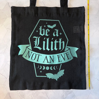 Holographic Canvas Tote (Witchy) - Thin