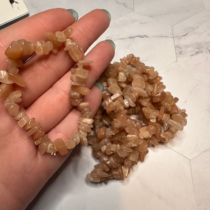 Natural Stone Chip Bracelets