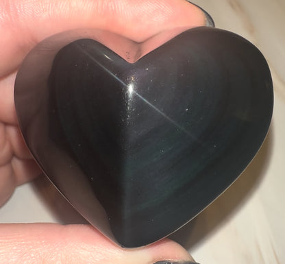 Rainbow Obsidian Hearts