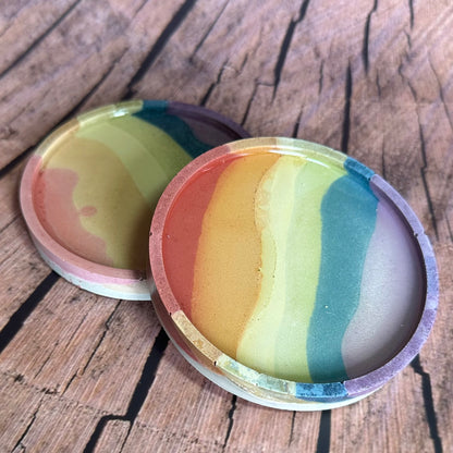 Rainbow Coasters (4-Pack)