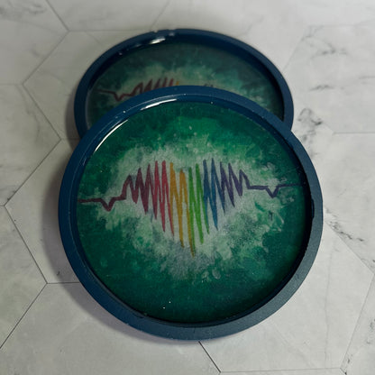 Rainbow Coasters & Trays (Single)