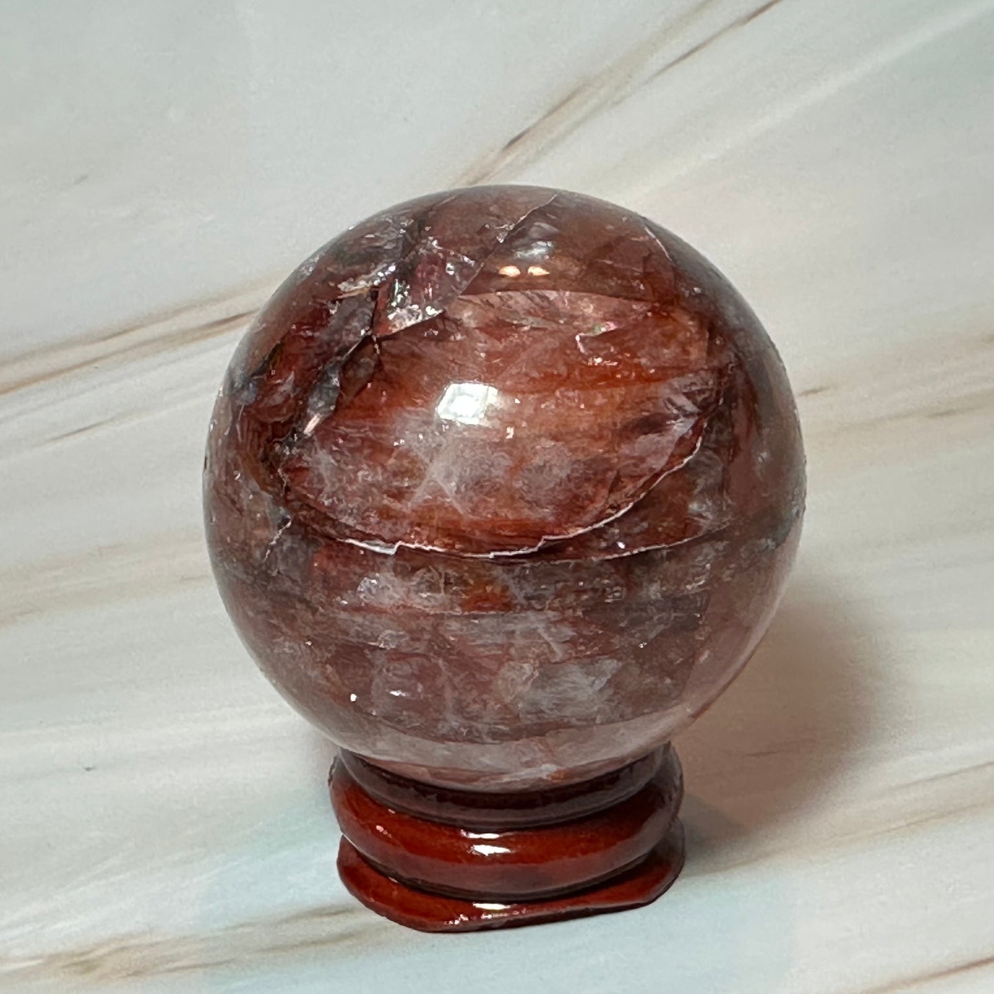 Fire Quartz Sphere