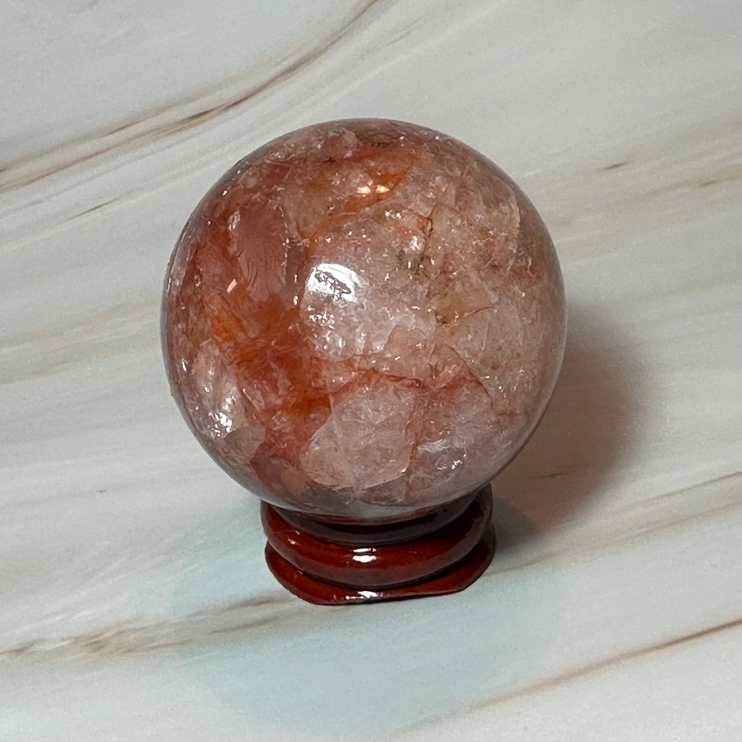 Fire Quartz Sphere