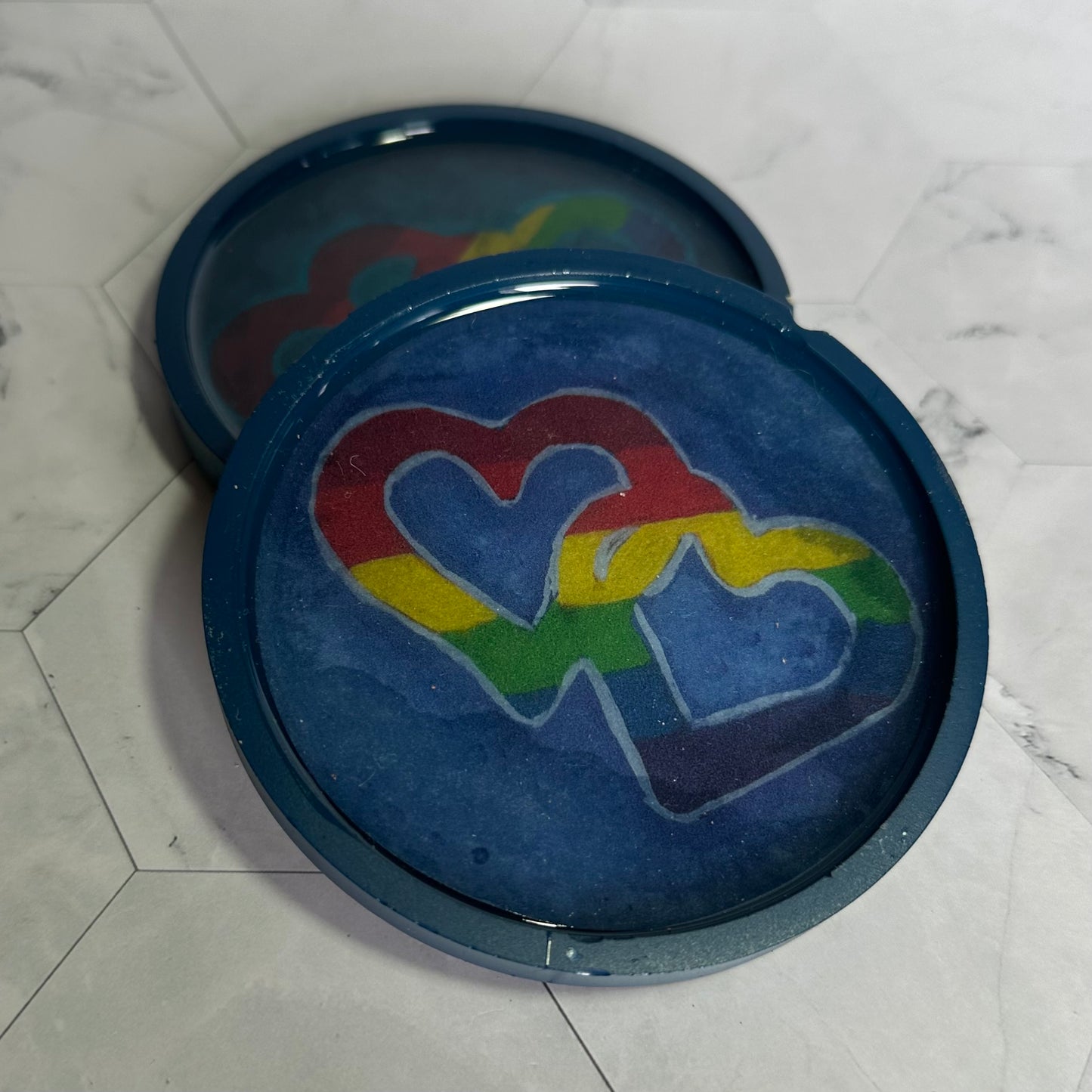 Rainbow Coasters & Trays (Single)